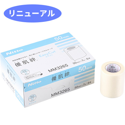 優肌絆　25mm幅　100巻 ニトリート（ニトムズ） ニトムズ【優肌絆】サージカルテープ
